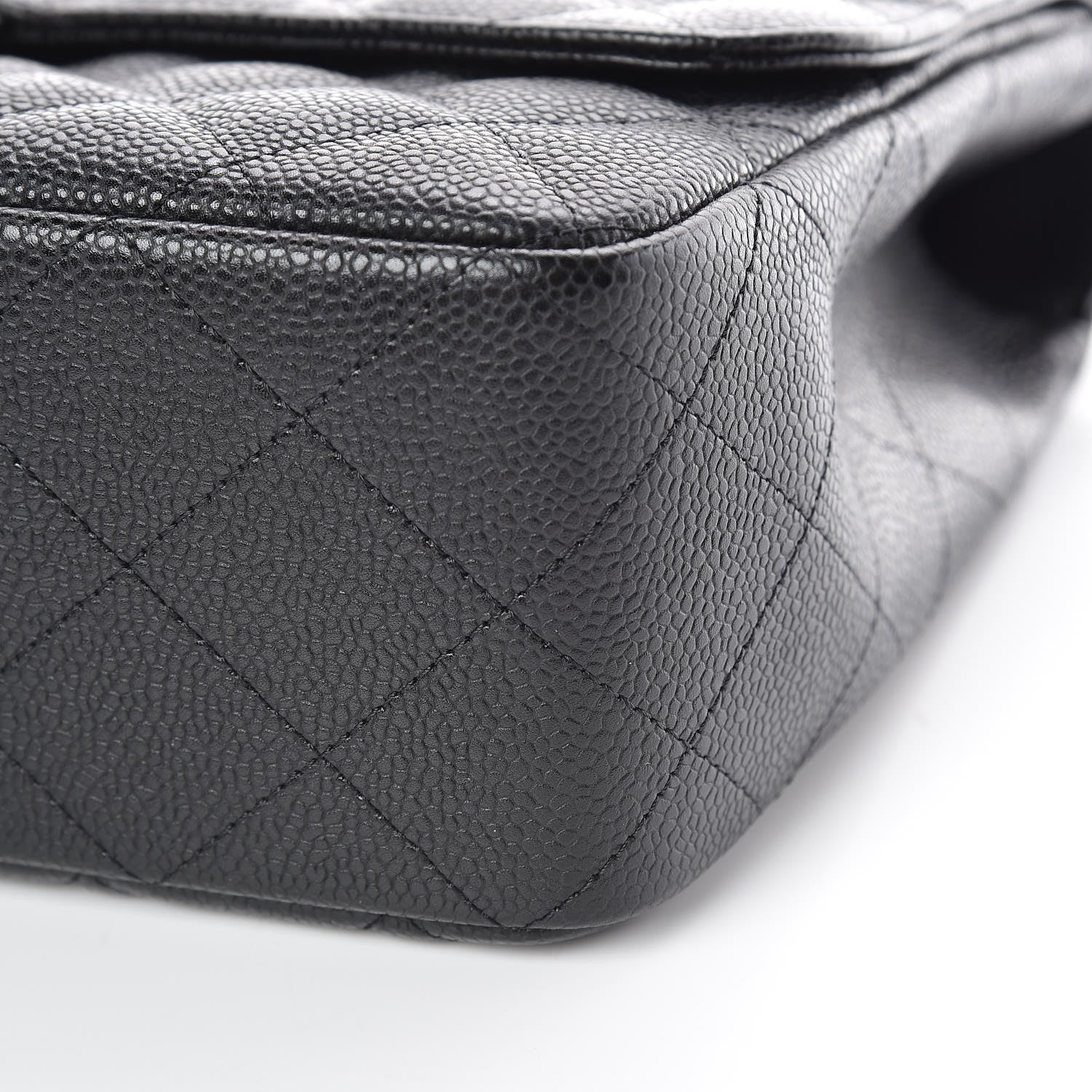 Chanel Caviar Quilted Jumbo Single Flap Black 6 of 10