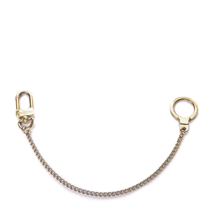 Louis Vuitton Metal Pochette Extender Key Ring Chain Gold 1 of 4