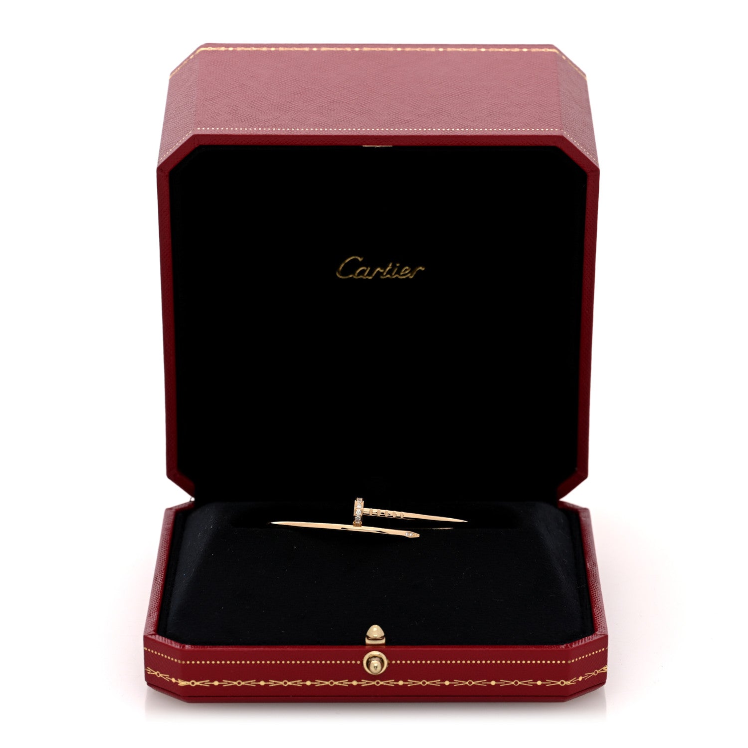 Cartier 18K Yellow Gold Diamond Small Juste Un Clou Bracelet 15 5 of 5