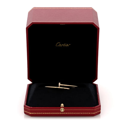 Cartier 18K Yellow Gold Diamond Small Juste Un Clou Bracelet 15 5 of 5