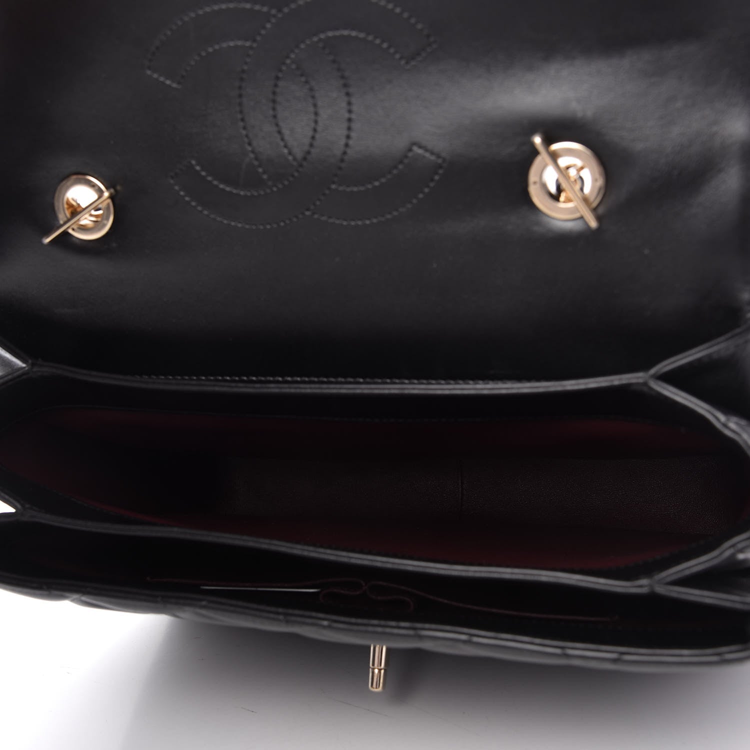 Chanel Lambskin Quilted Large Trendy CC Dual Handle Flap Bag Black 5 of 10