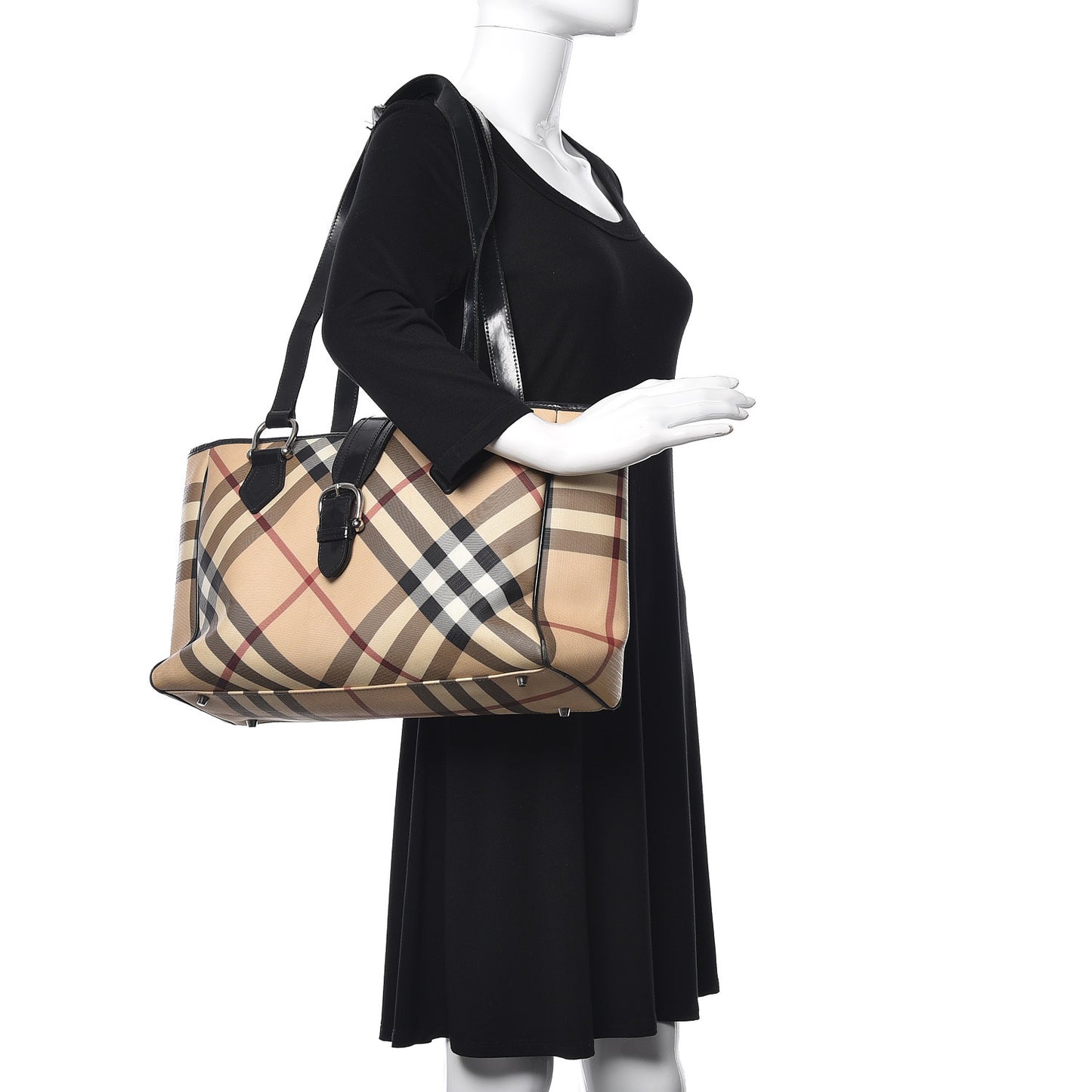 Nova Check Diaper Bag Black