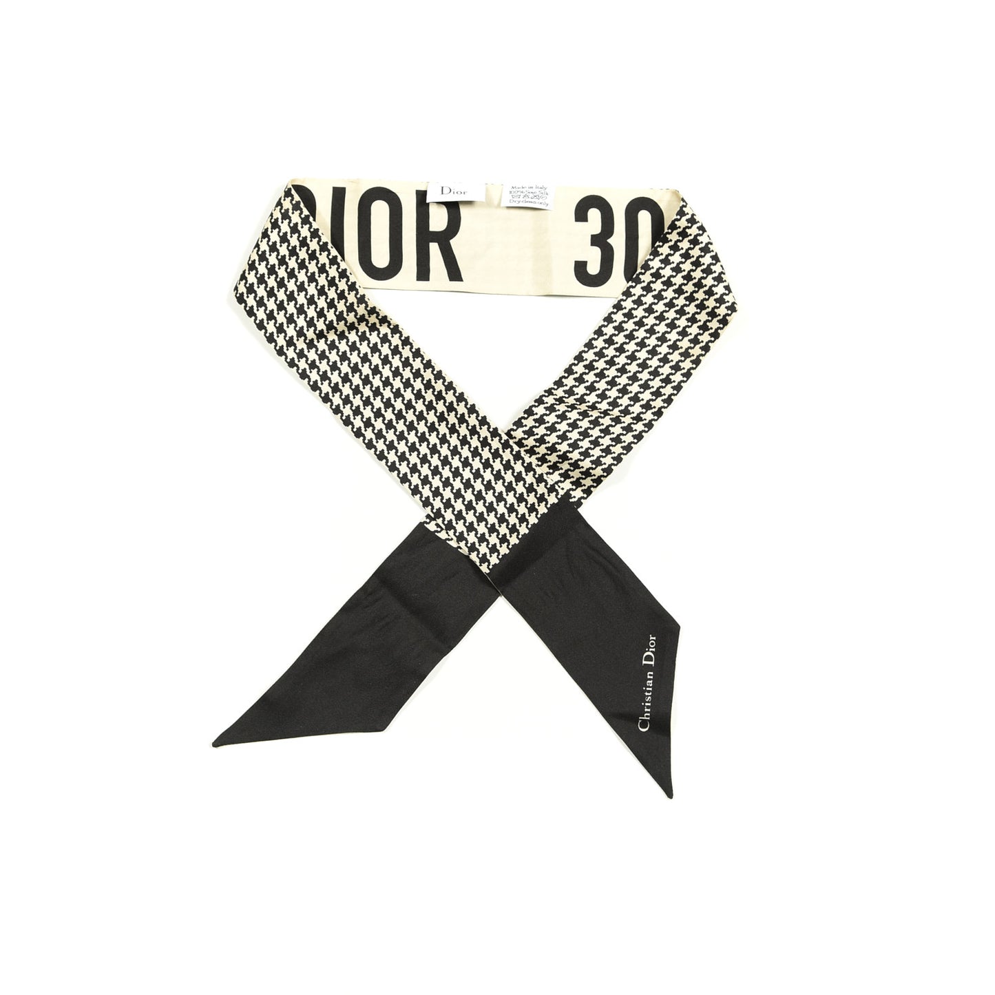 Silk 30 Montaigne Mitzah Scarf Black White