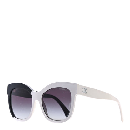 Chanel Acetate CC Sunglasses 9081 White Black 1 of 7