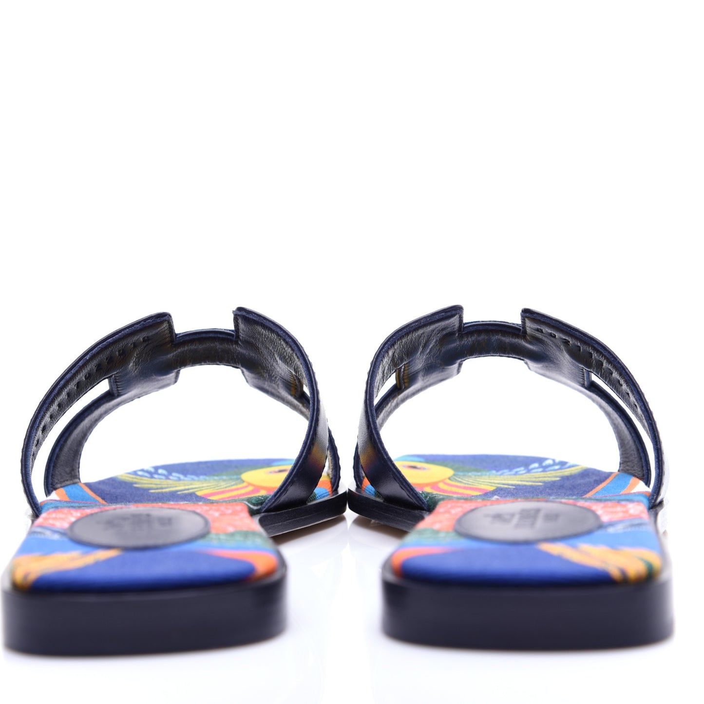 Calfskin Oran Sandals 36.5 Bleu