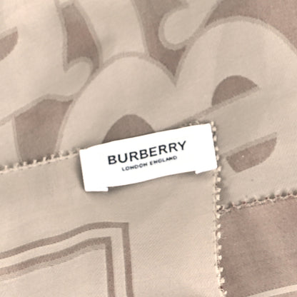 Burberry Silk Monogrammed TB Print Scarf Beige 3 of 3