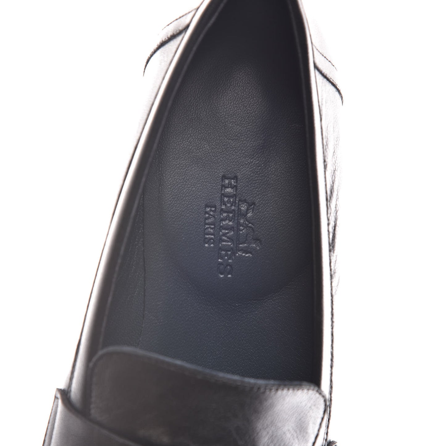 Goatskin Womens Royal Loafers 36.5 Black