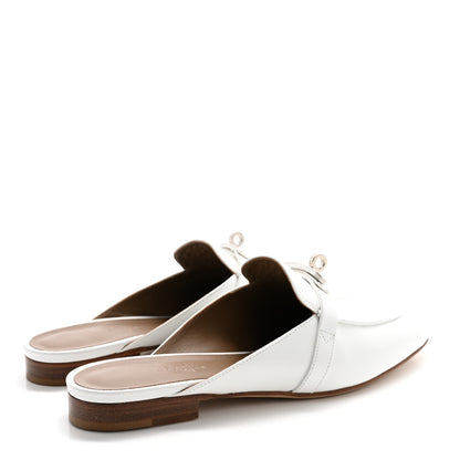 Hermes Calfskin Oz Mules 37.5 White 4 of 11