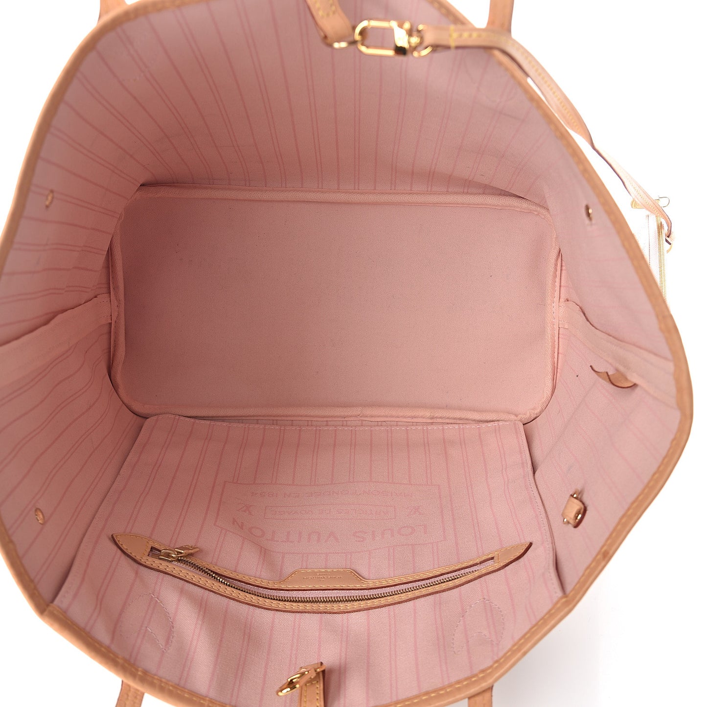 Damier Azur Neo Neverfull MM Rose Ballerine