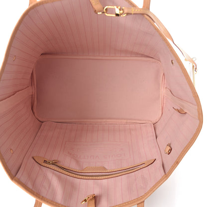 Louis Vuitton Damier Azur Neo Neverfull MM Rose Ballerine 4 of 8