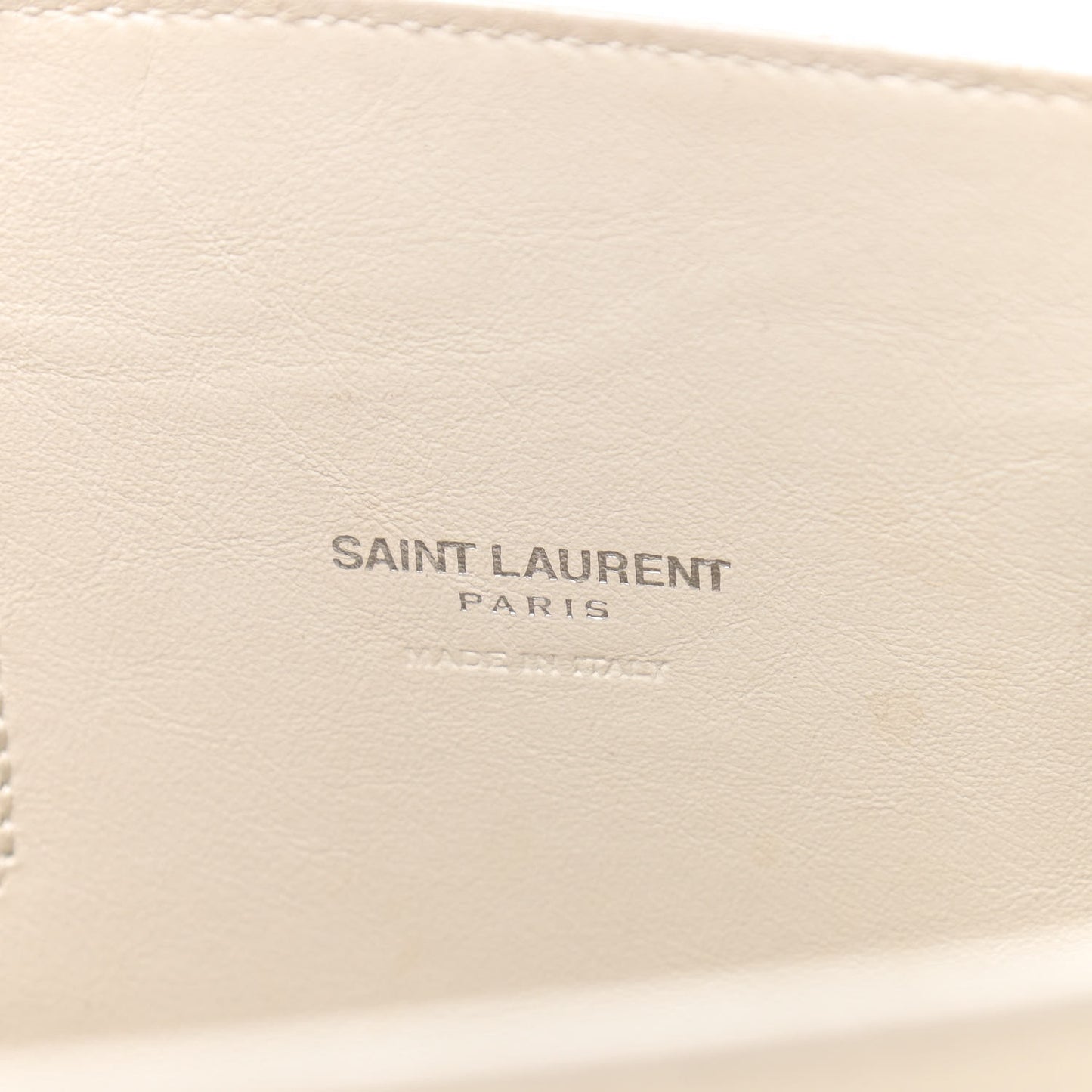 Grained Calfskin Baby Sac De Jour White