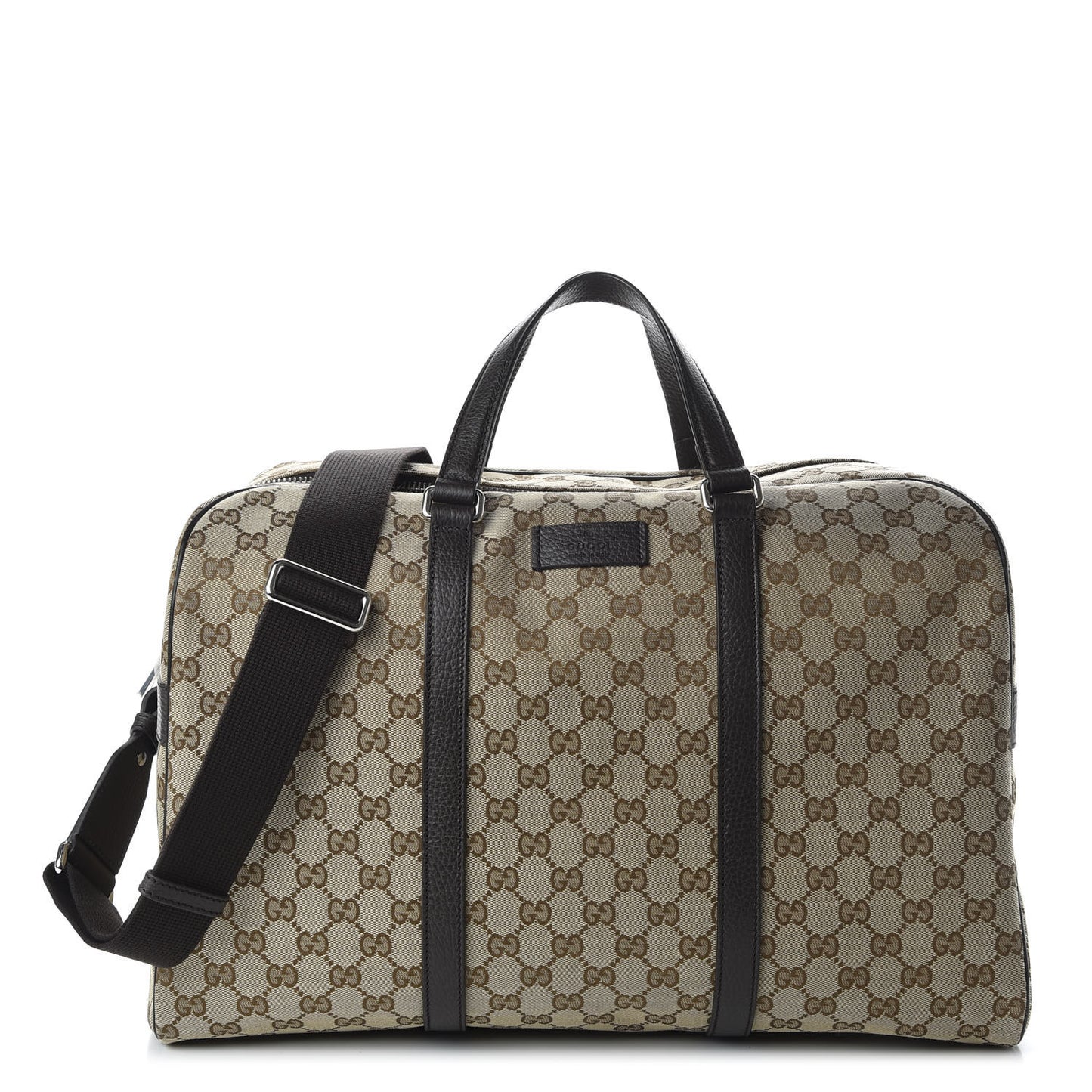 Monogram Dollar Calfskin Boston Duffle Bag Beige Ebony Testa di Moro Marrone Scuro