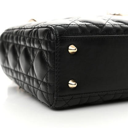 Christian Dior Lambskin Cannage Small Lucky Badges My Lady Dior Black 9 of 14