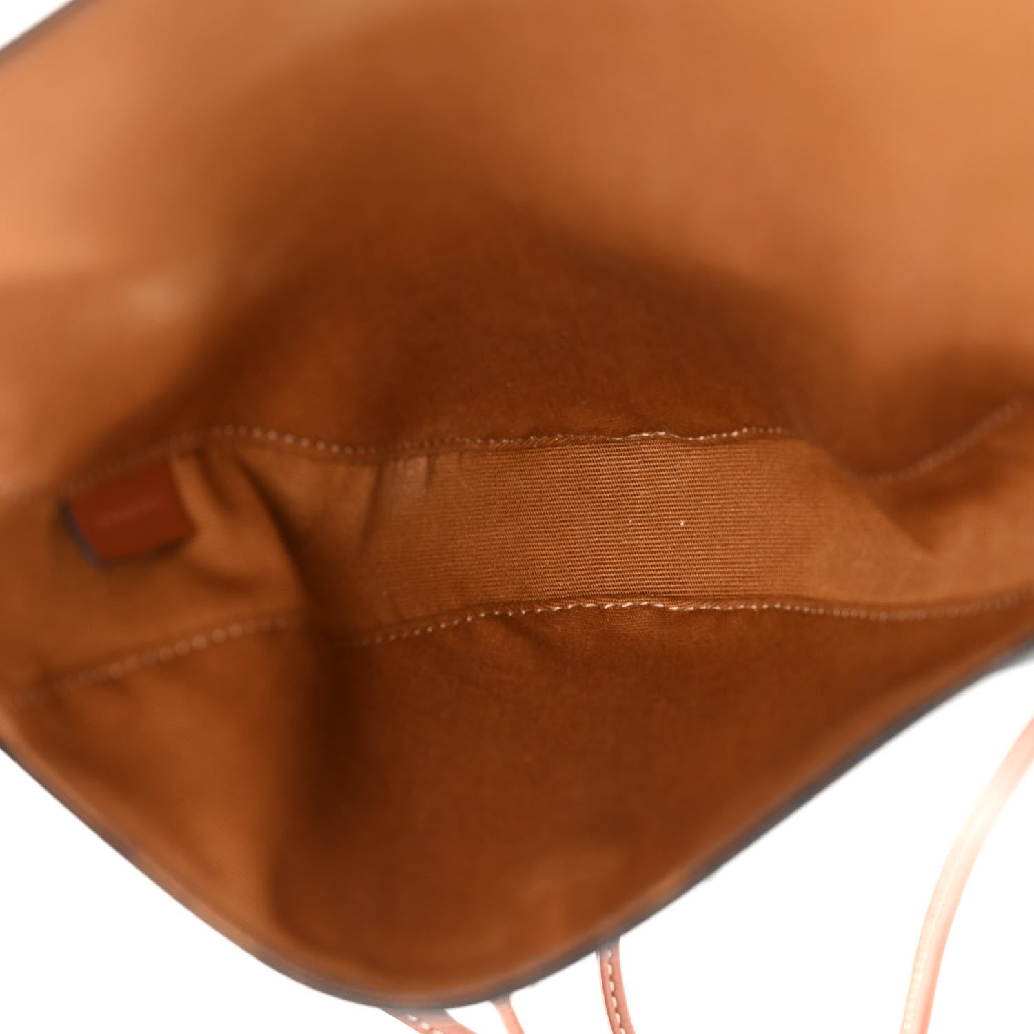 Celine Triomphe Canvas Triangle Crossbody Bag Tan 5 of 10