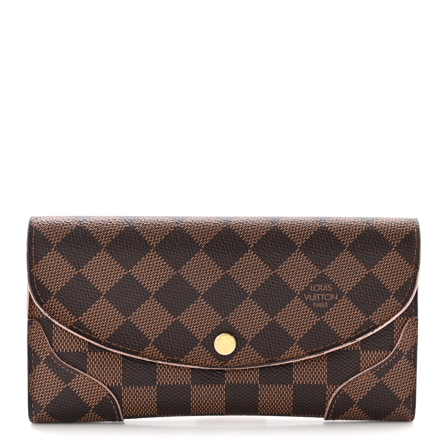 Damier Ebene Caissa Wallet Rose Ballerine