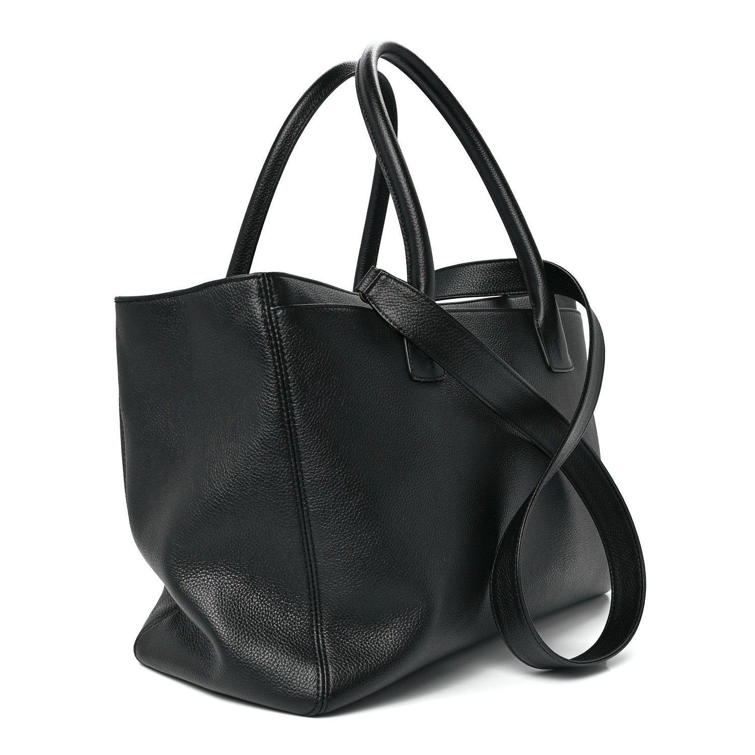 Chanel Calfskin Cerf Executive Shopper Tote Black 2 of 12