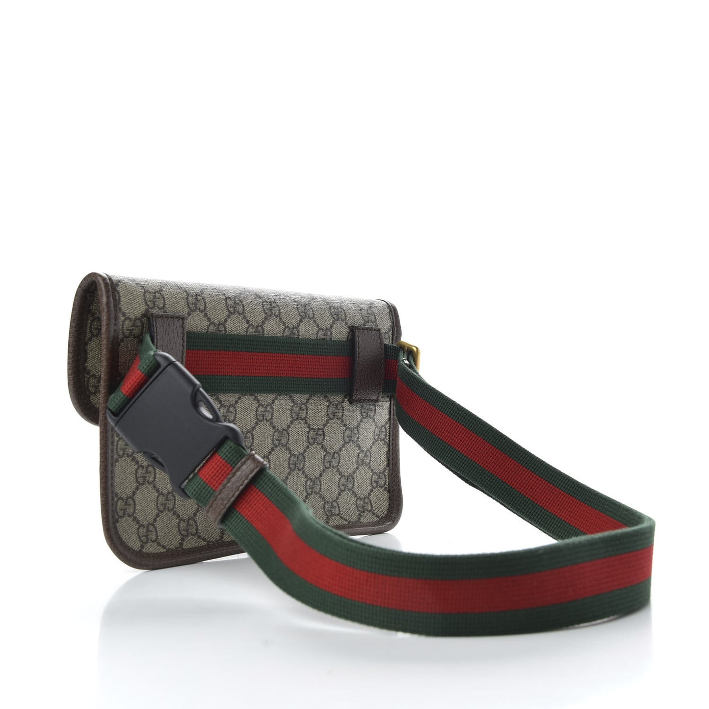 GG Supreme Monogram Neo Vintage Web Belt Bag Brown