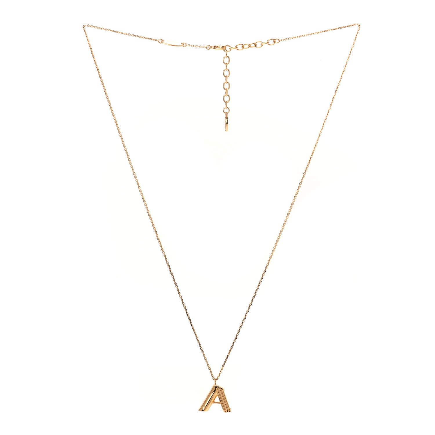 Louis Vuitton LV And Me Letter A Necklace Gold 2 of 4