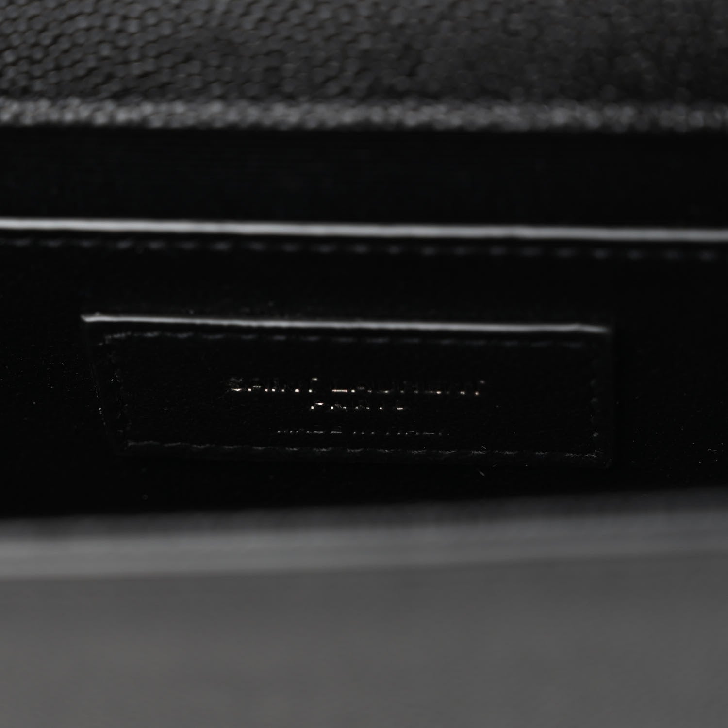 Saint Laurent Grain De Poudre Small Monogram Monochrome Kate Satchel Black 7 of 10