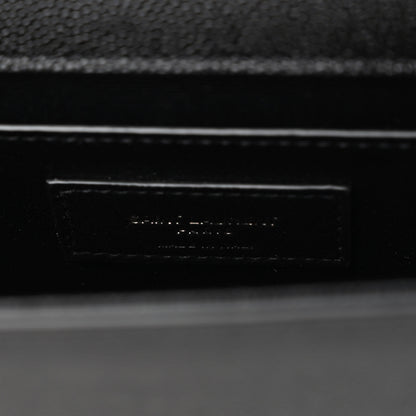 Saint Laurent Grain De Poudre Small Monogram Monochrome Kate Satchel Black 7 of 10