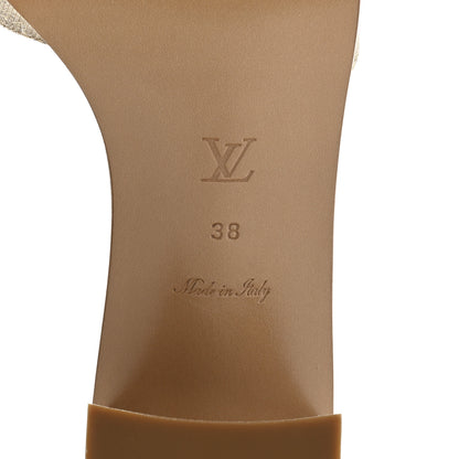 Louis Vuitton Monoglam Lock It Mules 38 Gold 8 of 9