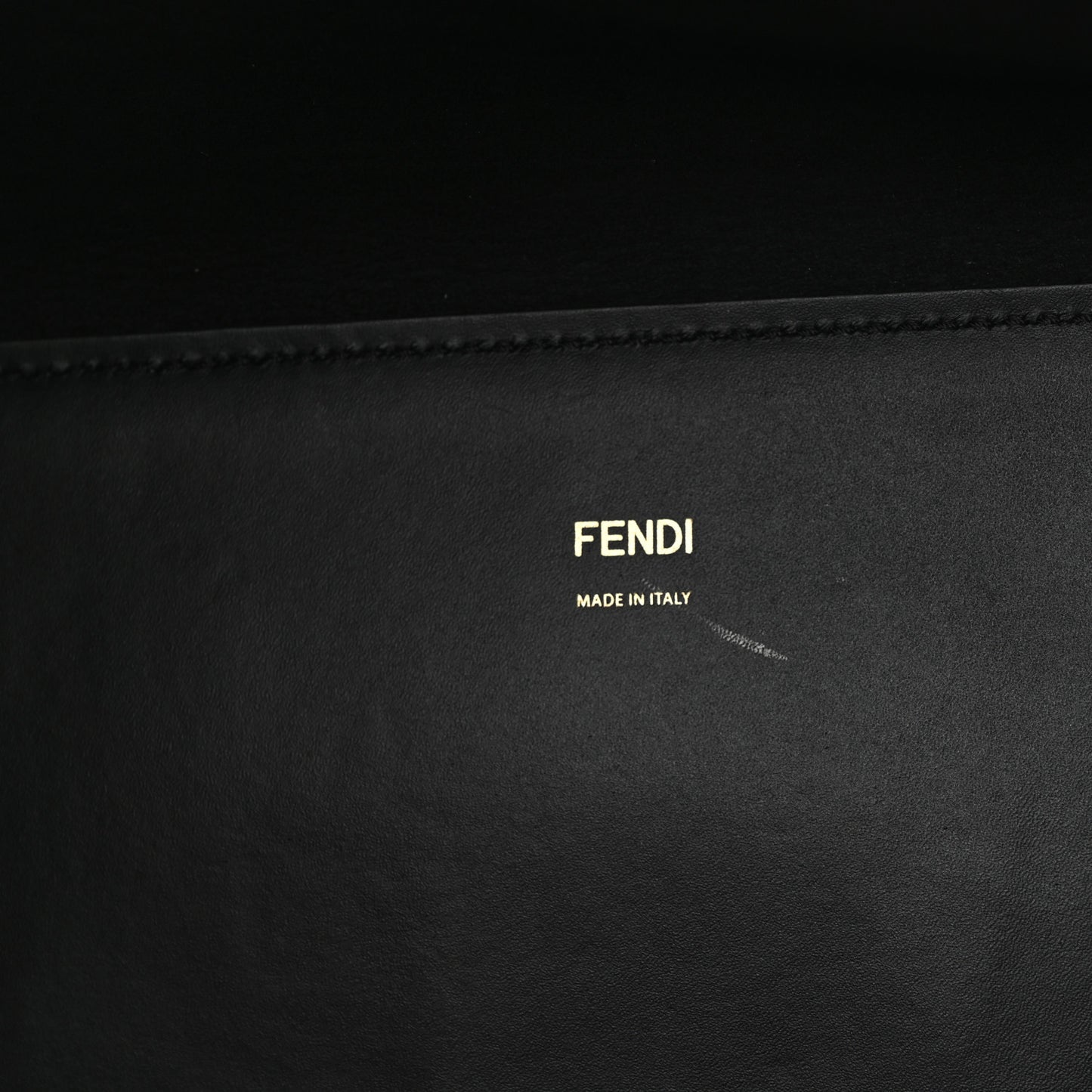 Vitello King Plexiglass Medium Fendi Sunshine Shopper Tote Black