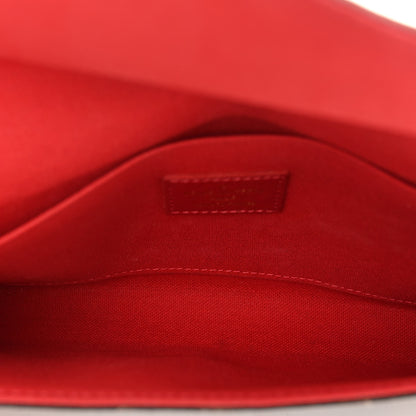 Louis Vuitton Damier Ebene Pochette Felicie Chain Wallet 5 of 9