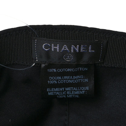 Chanel Cotton CC Cap Hat Black 7 of 8