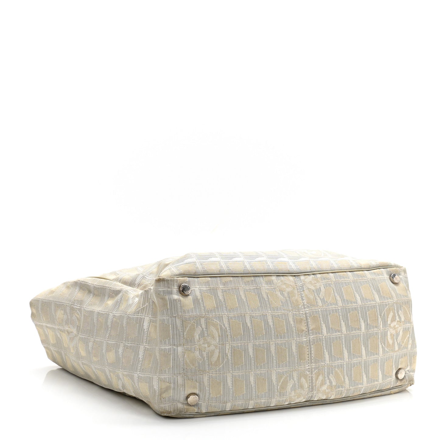 Nylon Medium Travel Tote Beige