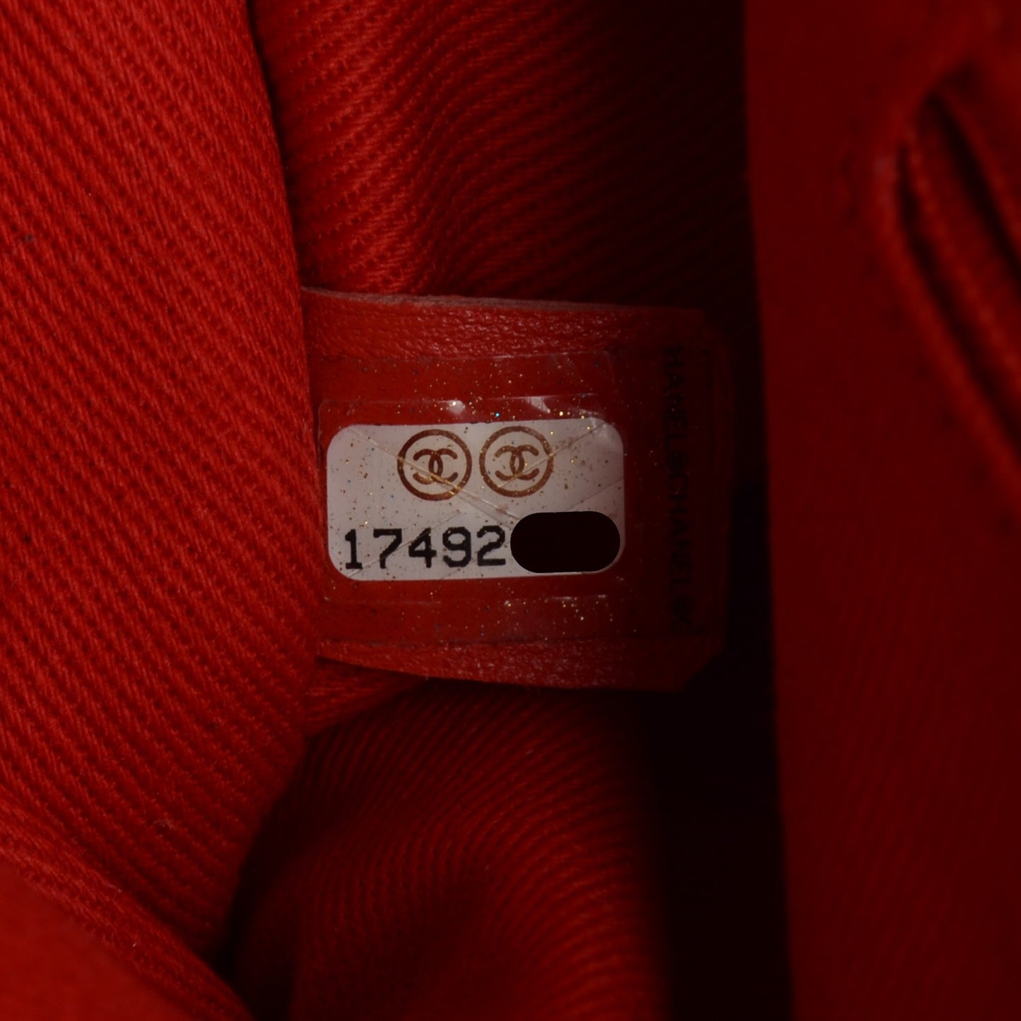 Perforated Calfskin Up In The Air Flap Red