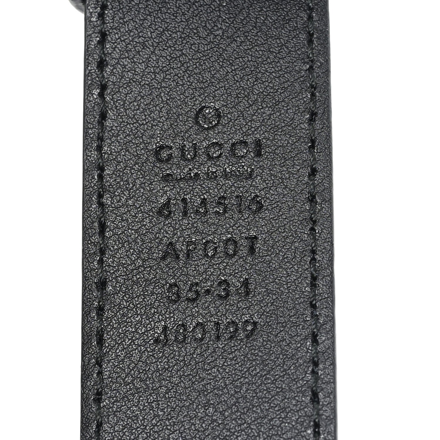 Gucci Calfskin Double G 30mm Belt 85 34 Black 3 of 4