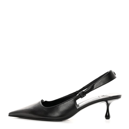 Jimmy Choo Nappa Amel 50 Slingback Pumps 41.5 Black 1 of 12