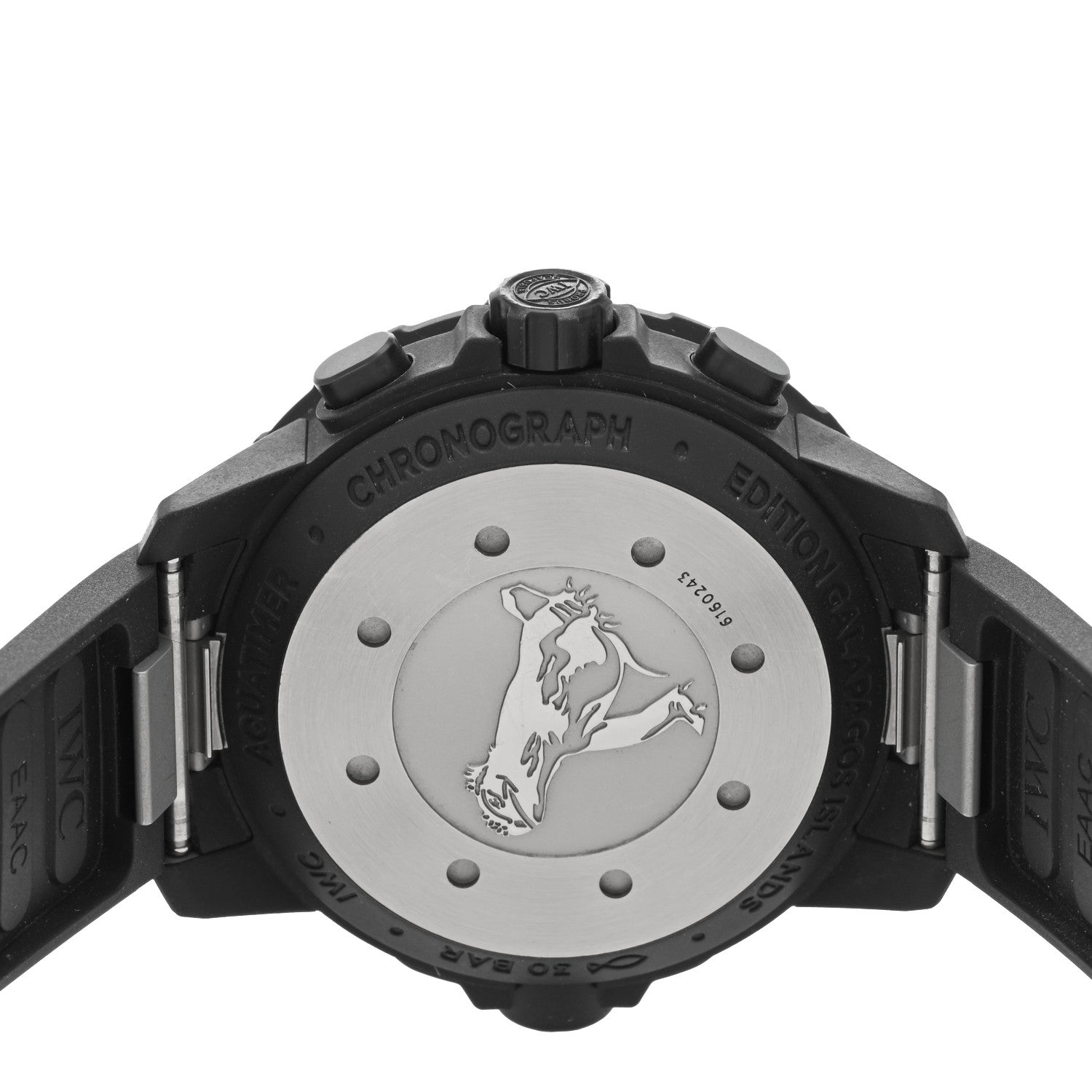 IWC Stainless Steel Rubber 44mm Aquatimer Chronograph Automatic Watch Black IW379502 4 of 4