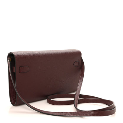 Hermes Epsom Kelly Wallet To Go Rouge Sellier 3 of 10
