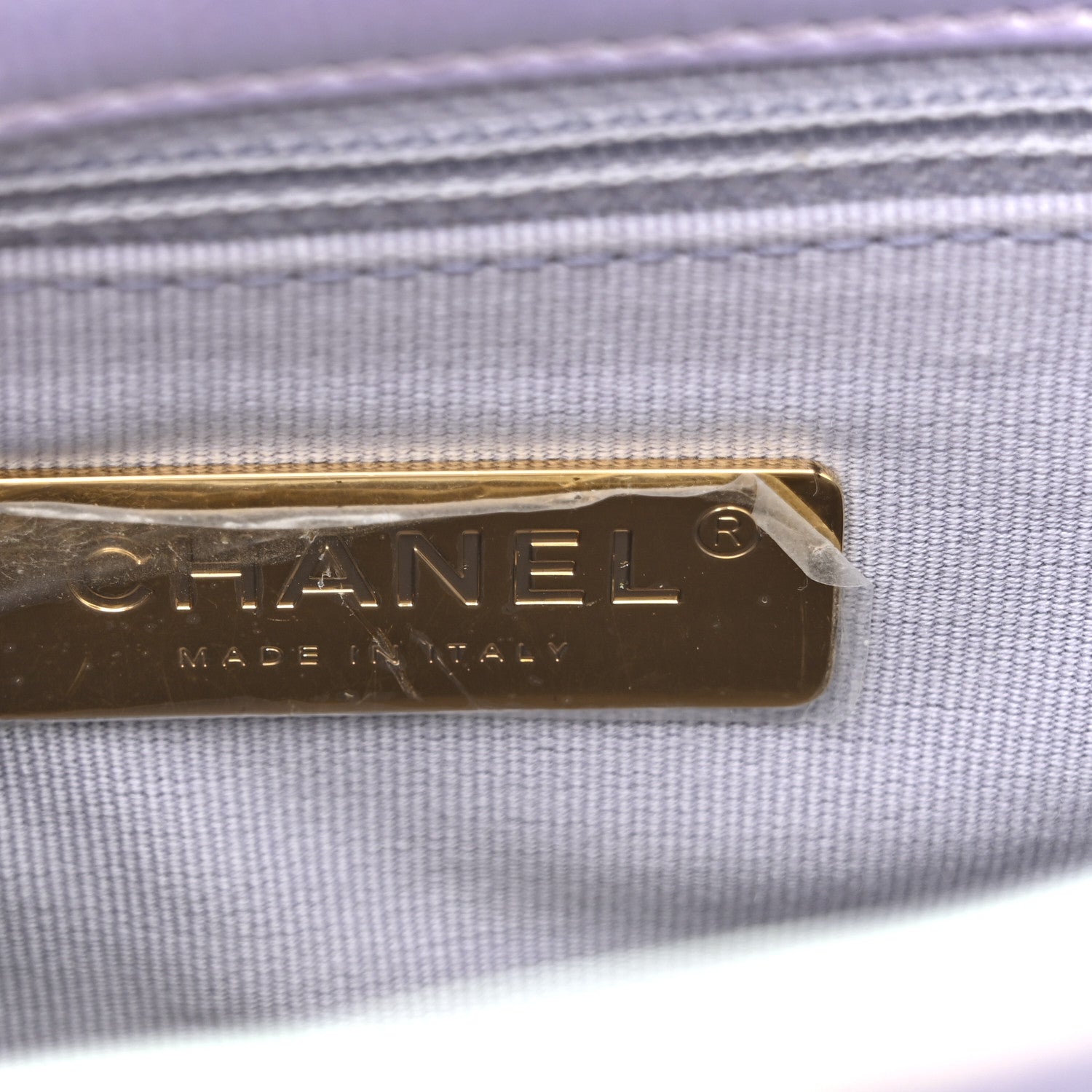 Chanel Iridescent Calfskin Quilted Medium Chanel 19 Flap Light Purple Blue 6 of 11