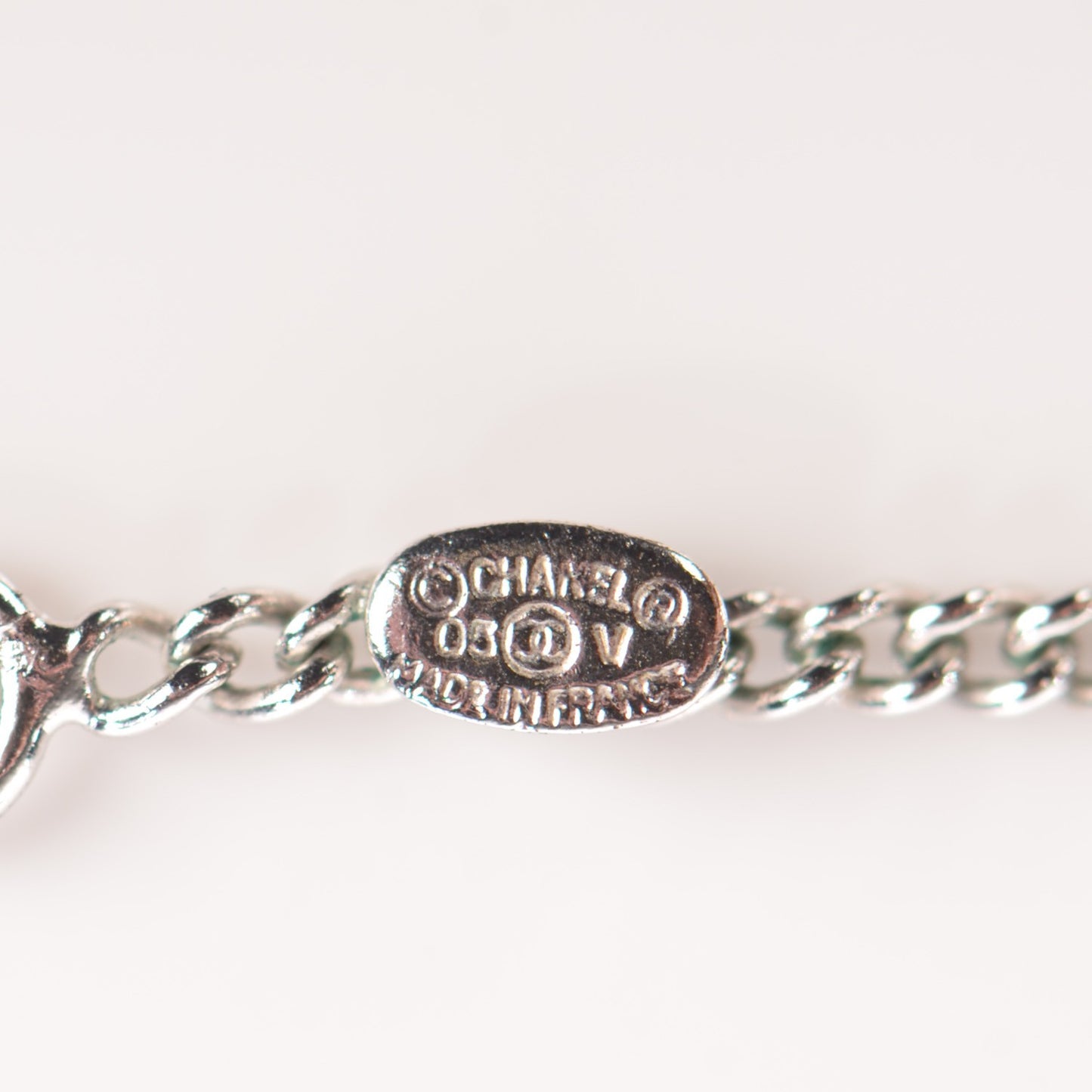 Crystal Timeless CC Necklace Silver