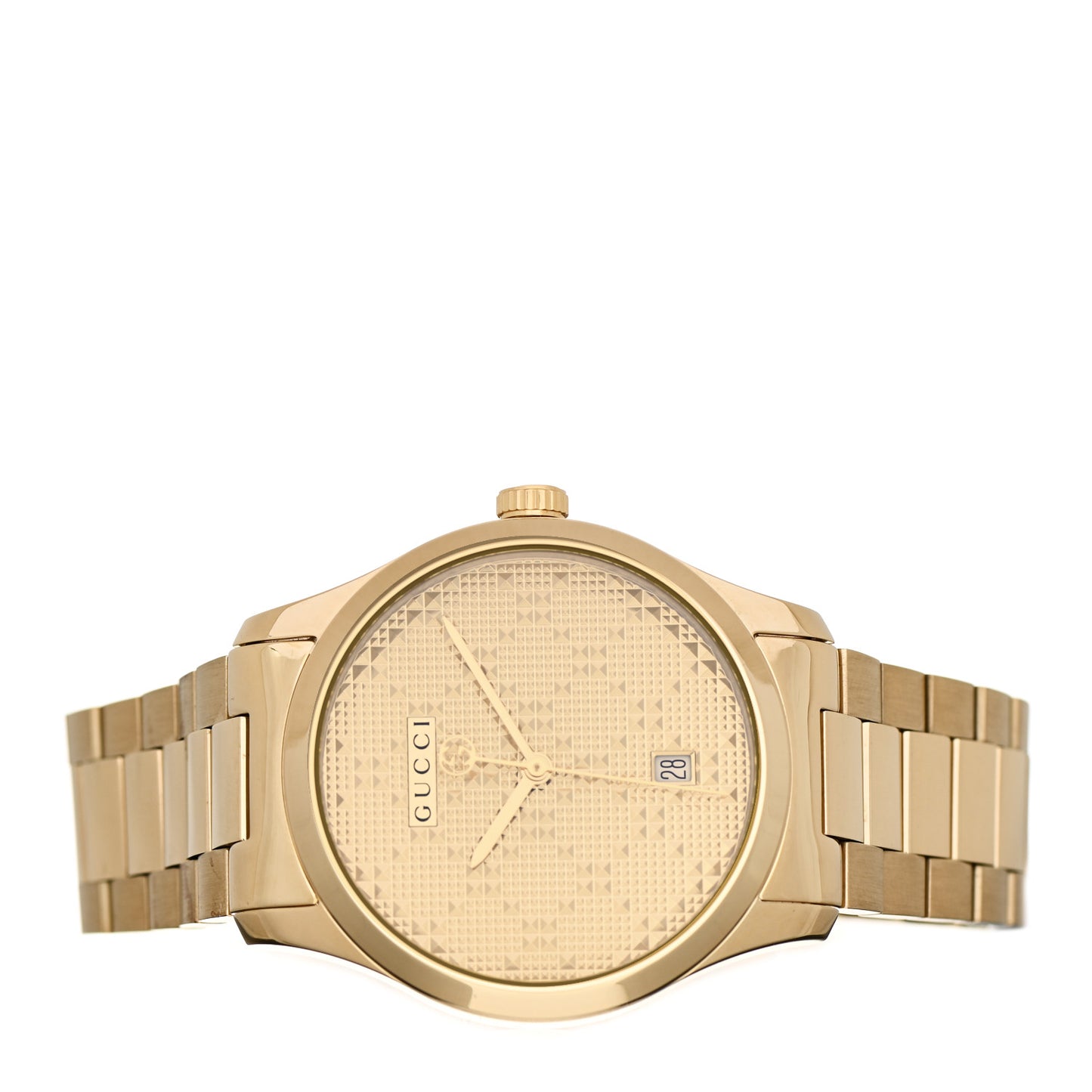 Stainless Steel 38mm G-Timeless Diamante Quartz Watch Gold