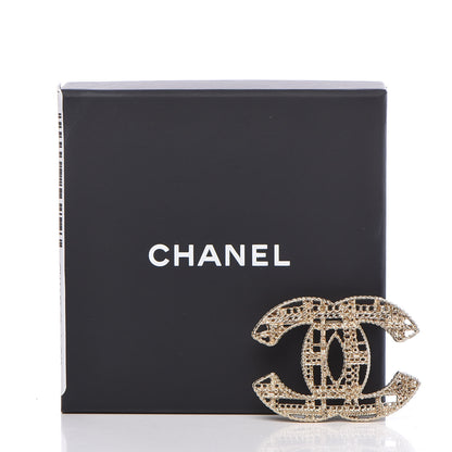 Chanel Chain CC Brooch Pin Light Gold 6 of 6