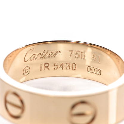 Cartier 18K Yellow Gold 5.5mm LOVE Ring 51 5.75 4 of 5