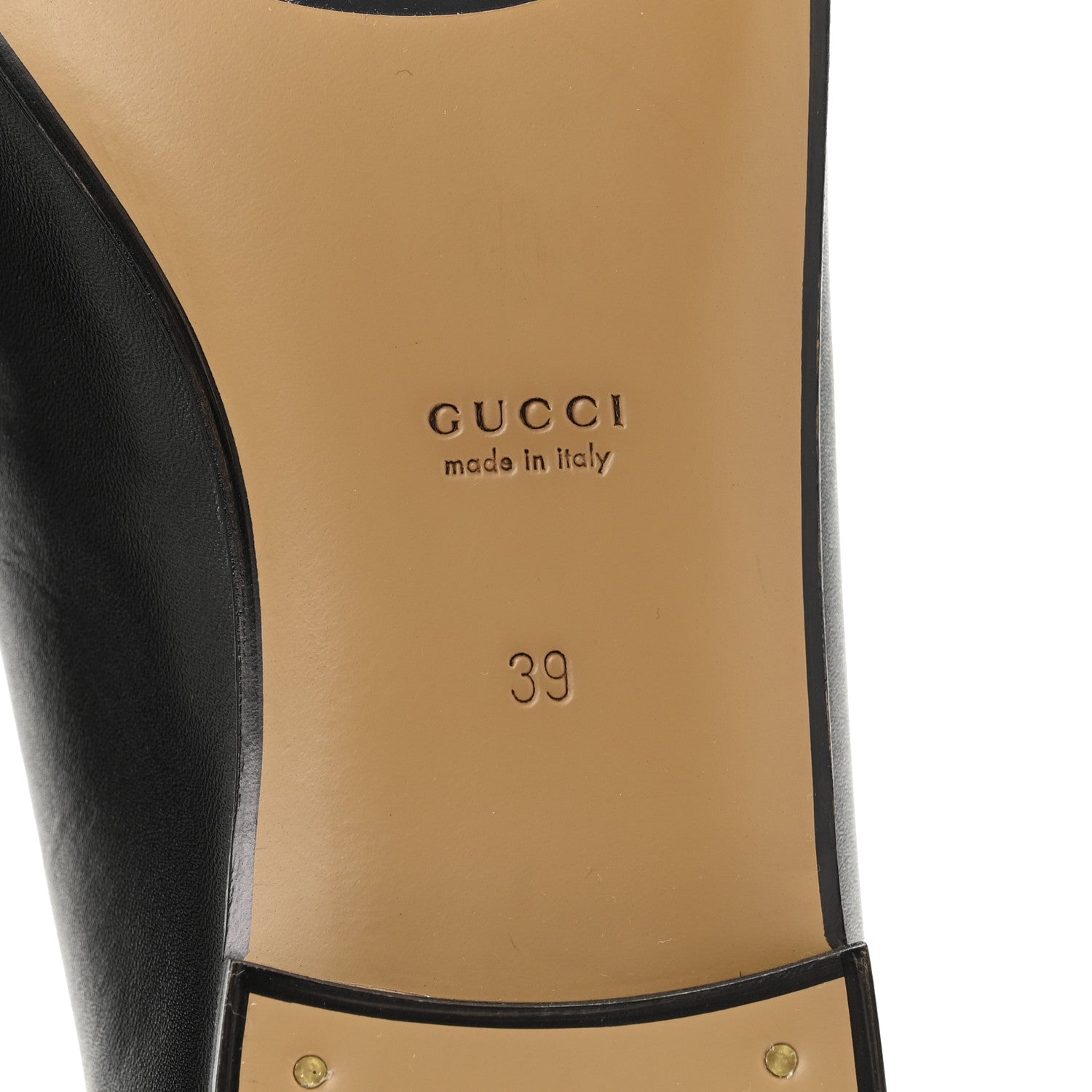 Gucci Calfskin Womens Jordaan Loafers 39 Black 7 of 11