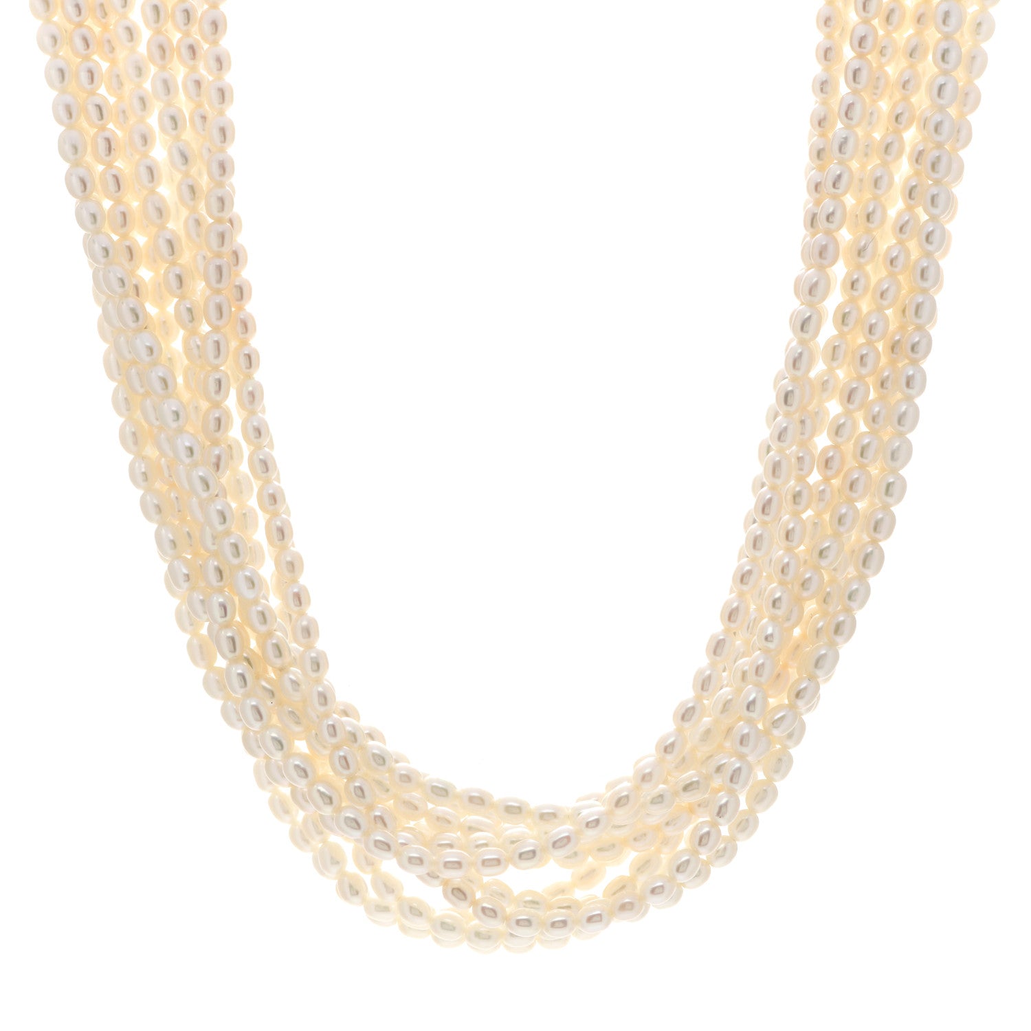 Tiffany Sterling Silver Paloma Picasso Pearl Multi-Strand Torsade Necklace 1 of 4