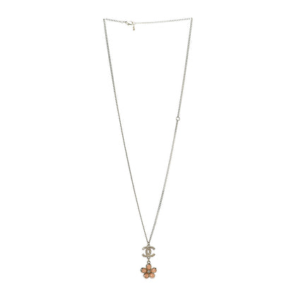 Chanel Enamel CC Camellia Pendant Necklace 3 of 5