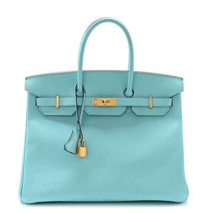 Hermes Epsom Birkin 35 Bleu Atoll 1 of 12