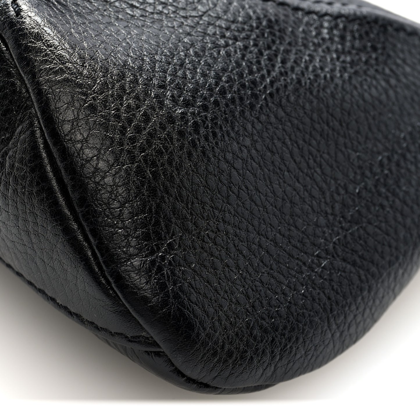 Grained Calfskin The 99 Shoulder Bag Black