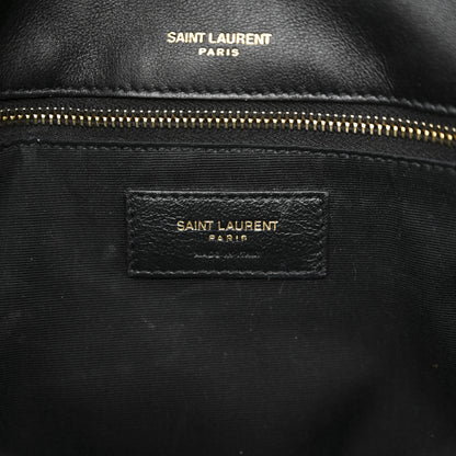 Saint Laurent Boucle Tweed Monogram Medium Niki Chain Satchel Black 6 of 12