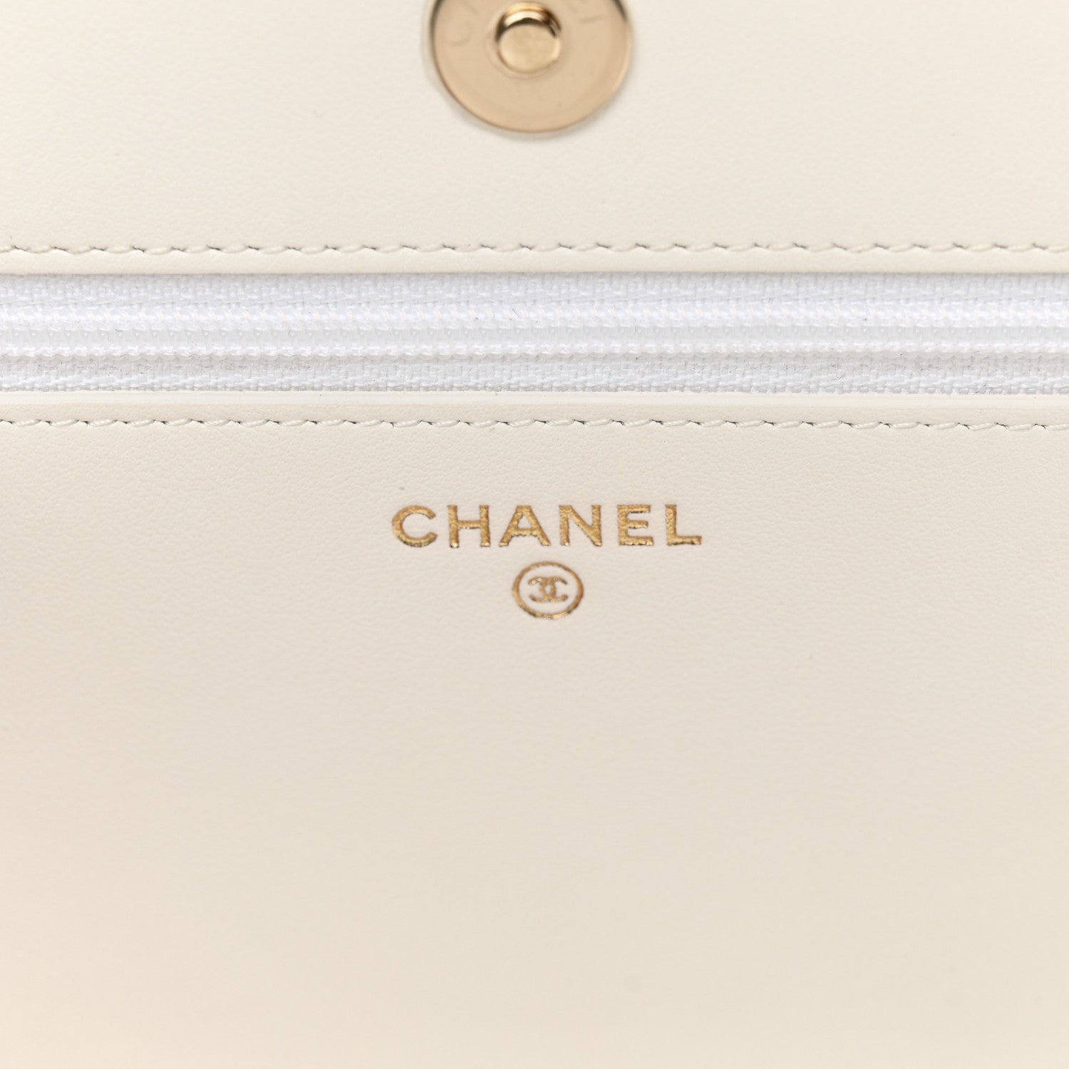 Chanel Caviar Quilted Boy Wallet On Chain WOC White 6 of 14