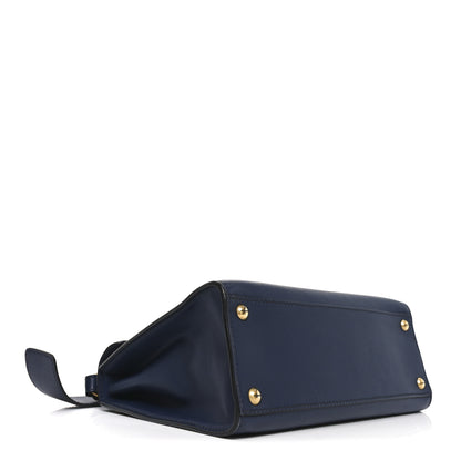 Christian Dior Calfskin Dioraddict Top Handle Navy Blue 4 of 9