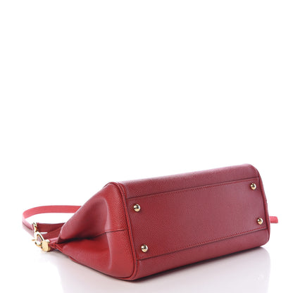 Dolce & Gabbana Dauphine Medium Miss Sicily Satchel Dark Red 4 of 20