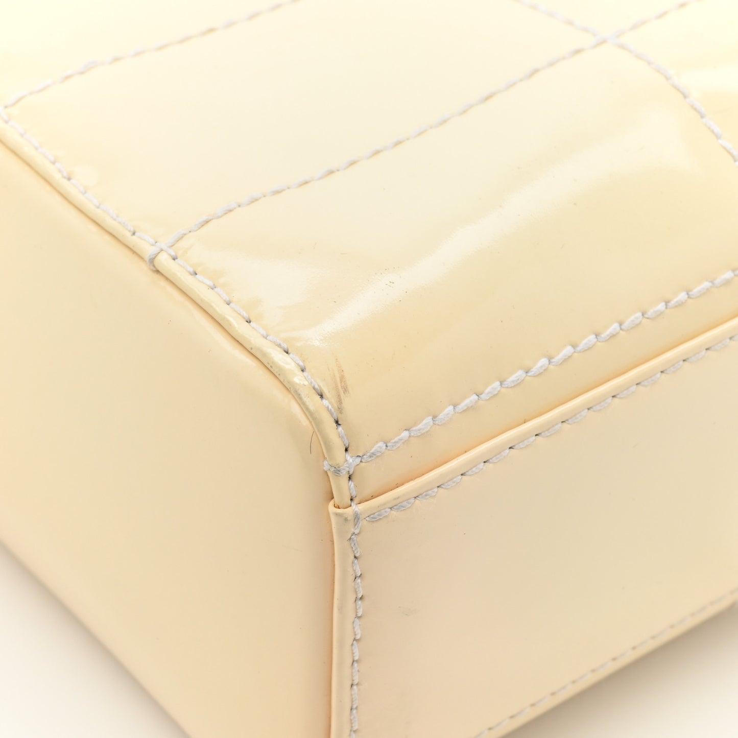 Patent Chocolate Bar Camera Bag White