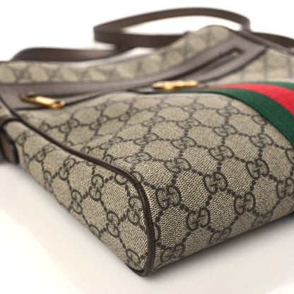 Gucci GG Supreme Monogram Web Medium Ophidia Messenger Bag Brown 8 of 9